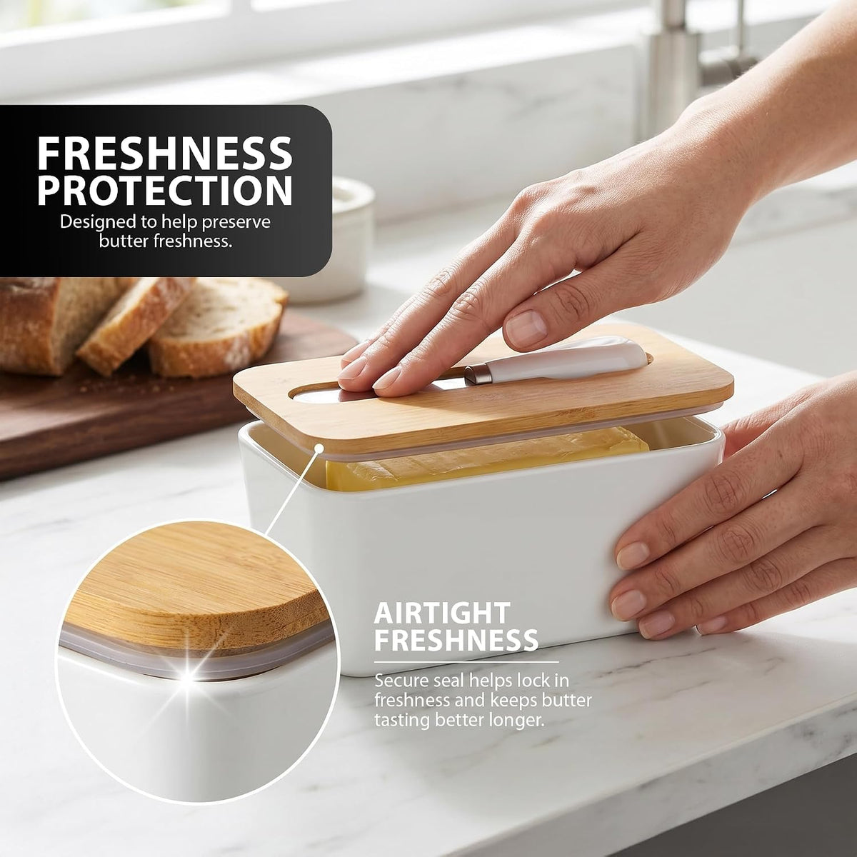 Zeno Butter Dish with Lid