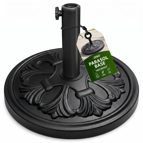 Zeno 10KG Black Billbergia Parasol Base