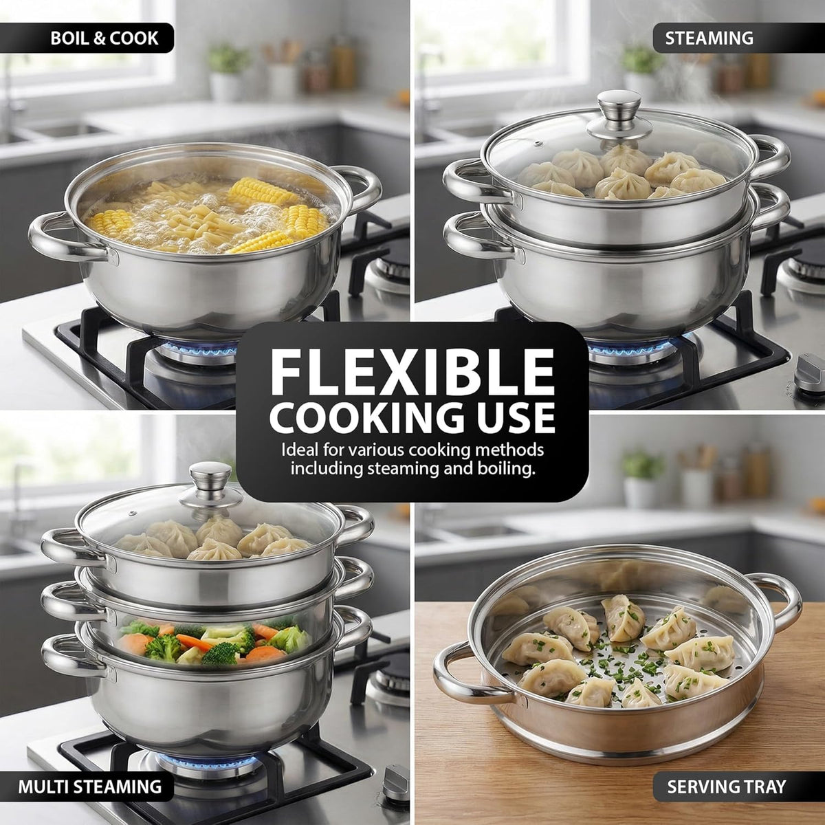 Zeno 28cm Steamer Pot
