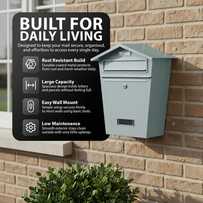 Zeno White Classic Post Box