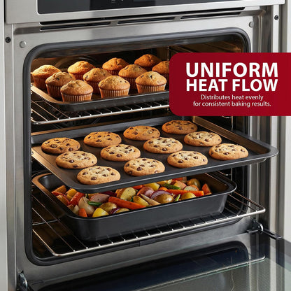 Zeno 3 Piece Non-Stick Baking Tray Set