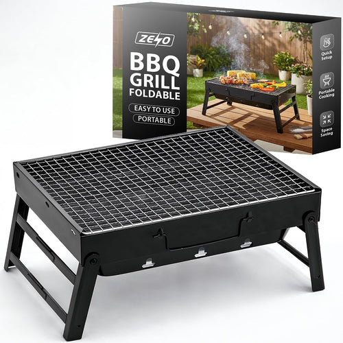 Zeno Black Portable BBQ Grill