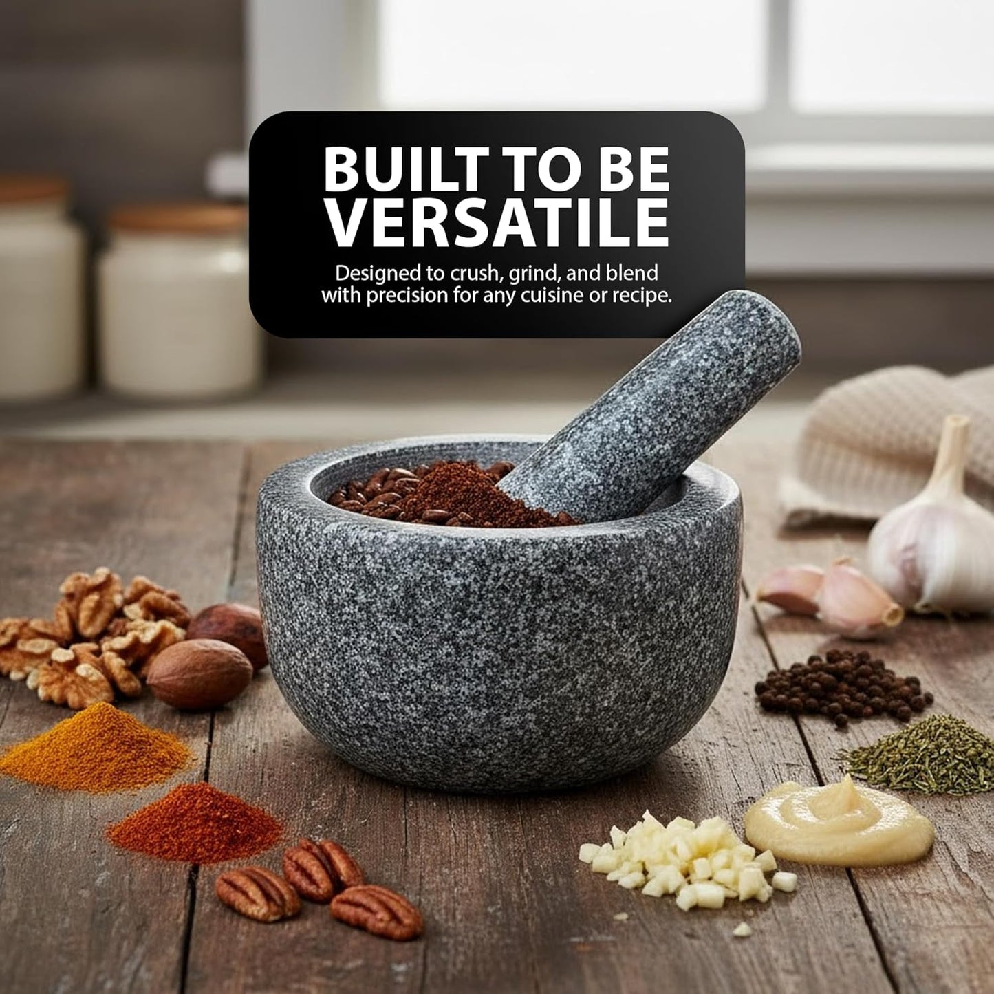 Zeno 16cm Pestle and Mortar Set