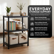 Zeno Plastic 3 Tier Shelving Unit