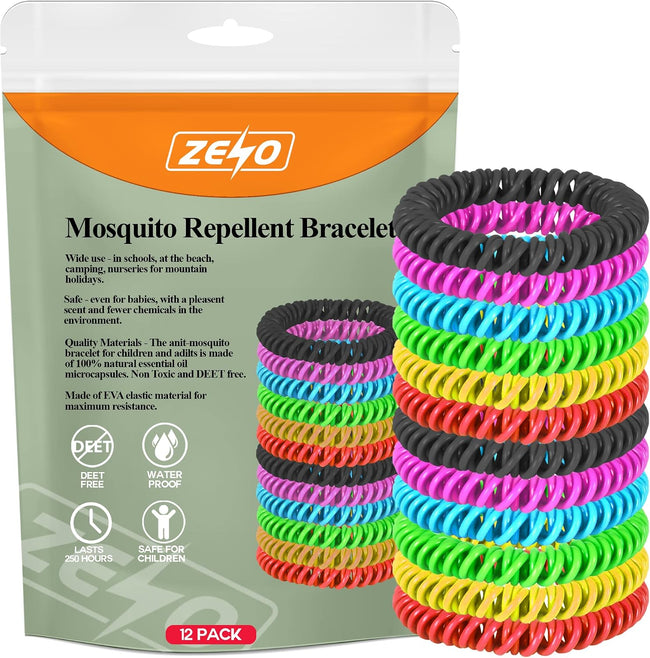 Zeno 12 Pack Mosquito Repellent Bracelet