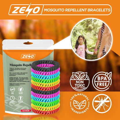 Zeno 12 Pack Mosquito Repellent Bracelet