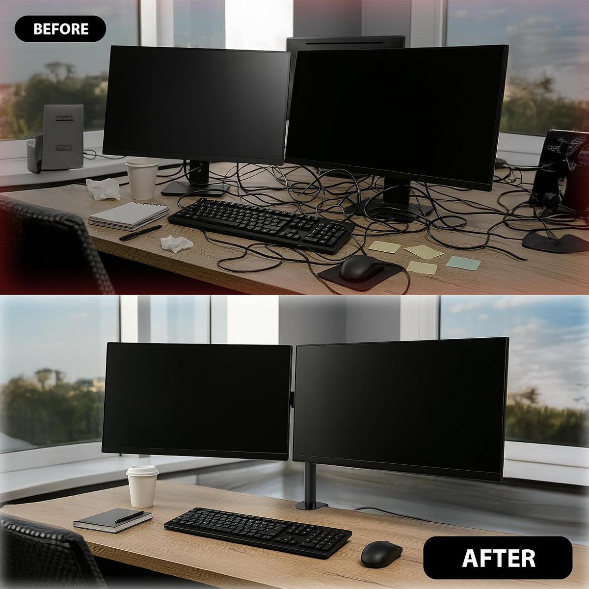 Zeno 13" - 32" Dual Monitor Stand