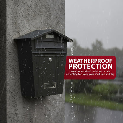 Zeno Black Classic Post Box