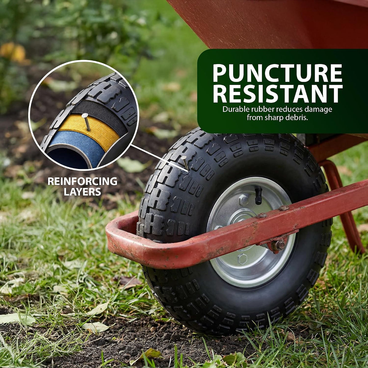 Zeno 2 Pack Wheelbarrow Wheels
