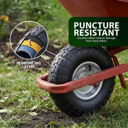 Zeno 4 Pack Wheelbarrow Wheels