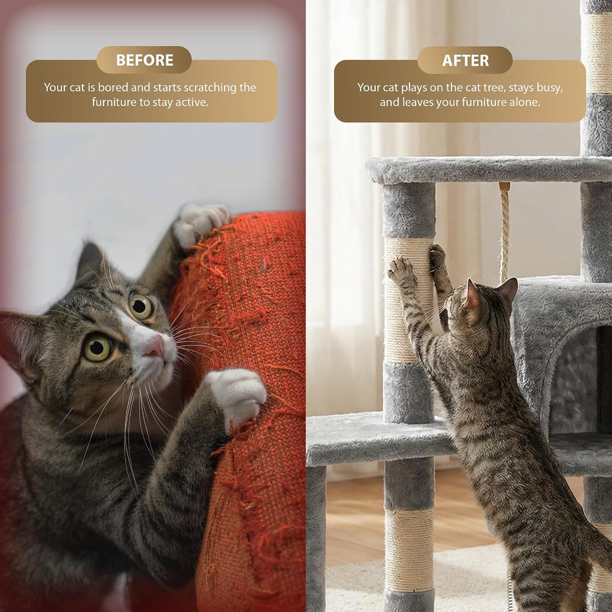 Rex & Roxy 112cm Cat Tree