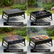 Zeno Black Portable BBQ Grill