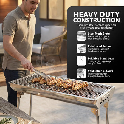Zeno Silver Portable BBQ Grill
