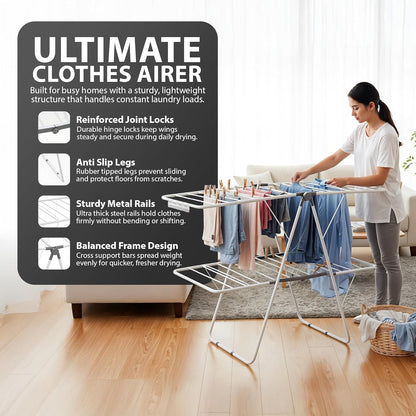 Zeno Clothes Drying Rack 18M Drying Space