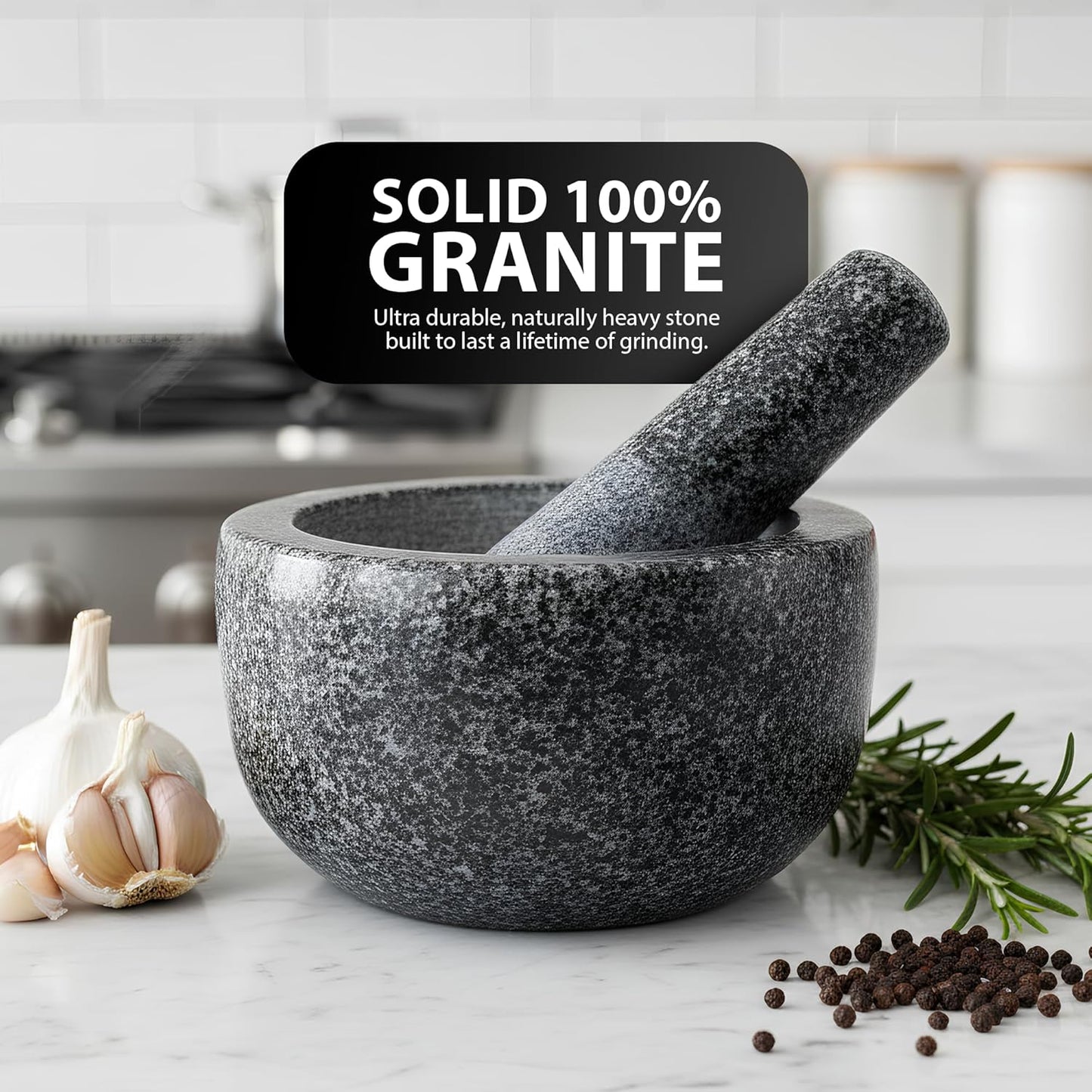 Zeno 16cm Pestle and Mortar Set