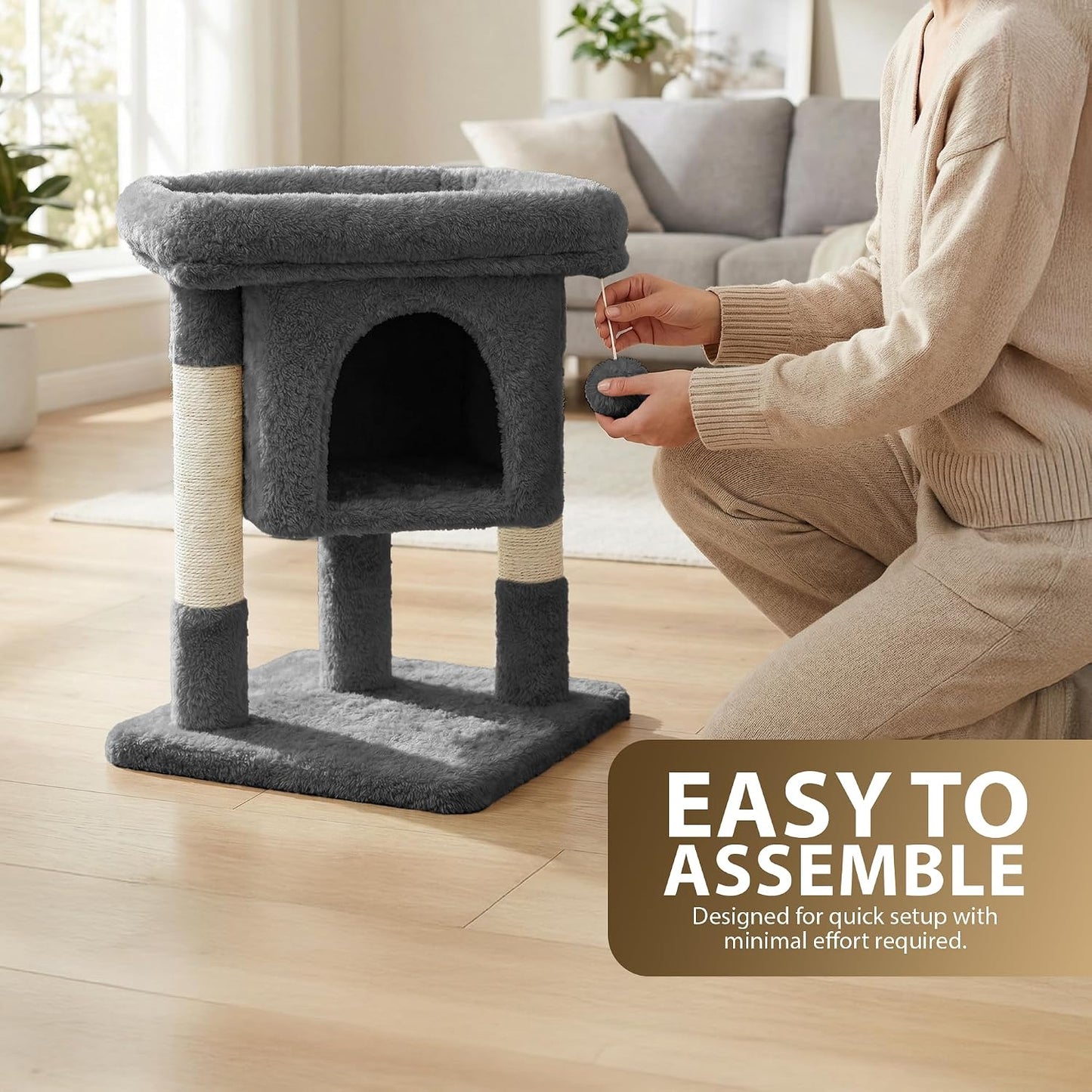 Rex & Roxy 59cm Grey Cat Tree