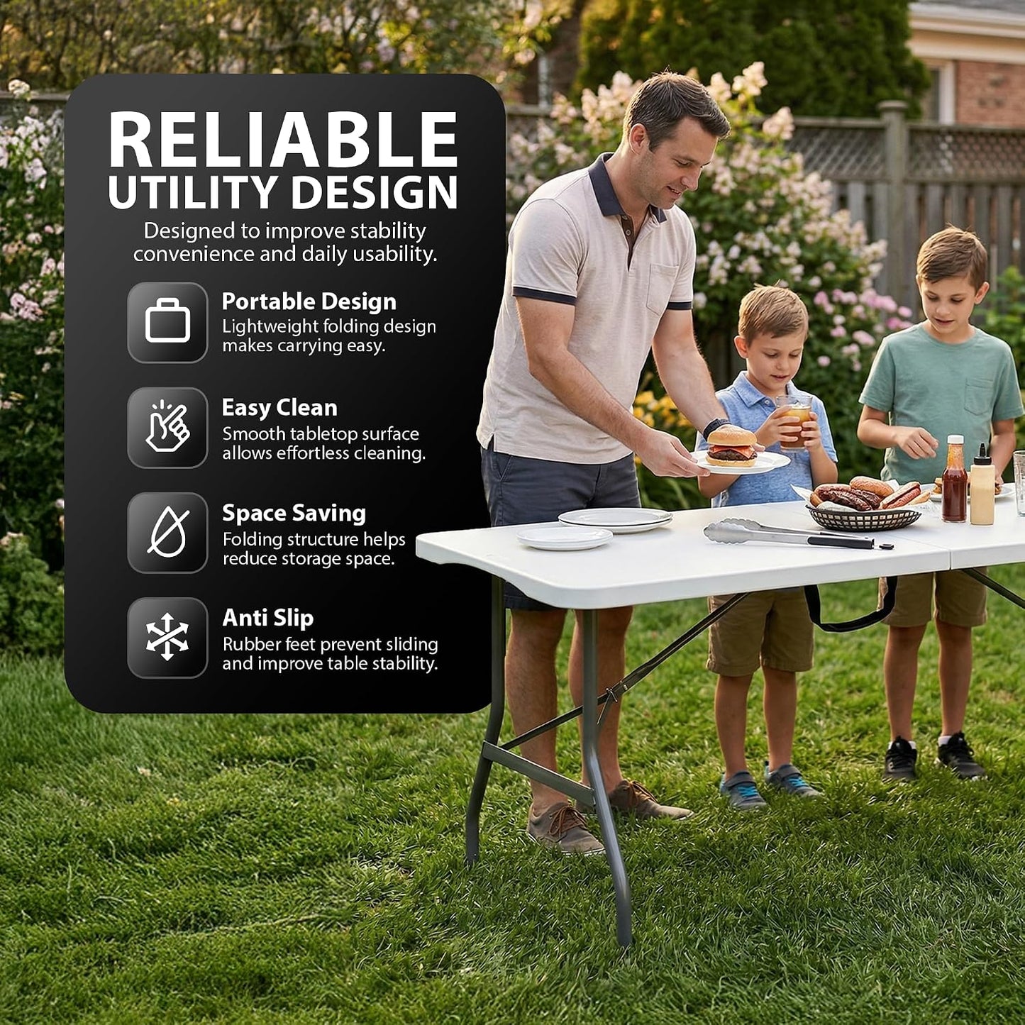 Zeno 6FT Heavy Duty Camping Table