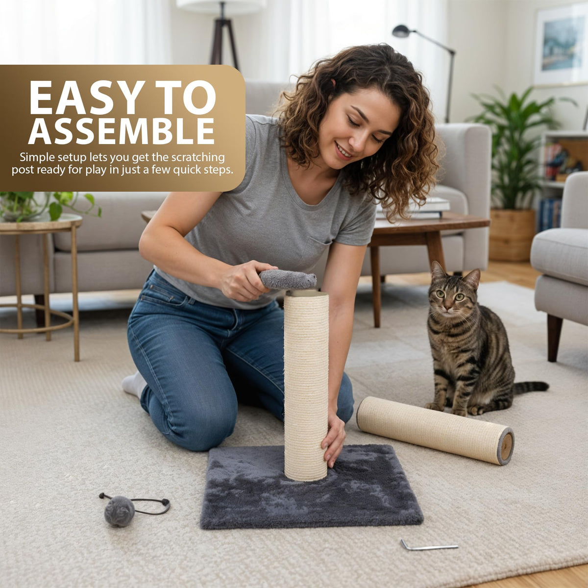 Rex & Roxy 80cm Cat Scratching Post