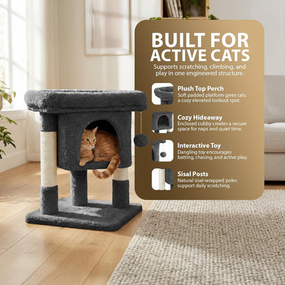Rex & Roxy 59cm Grey Cat Tree
