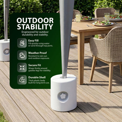 Zeno 4 Pack White Gazebo Weights