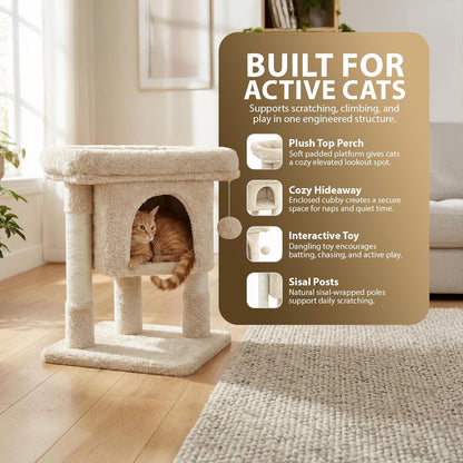 Rex & Roxy 59cm Beige Cat Tree