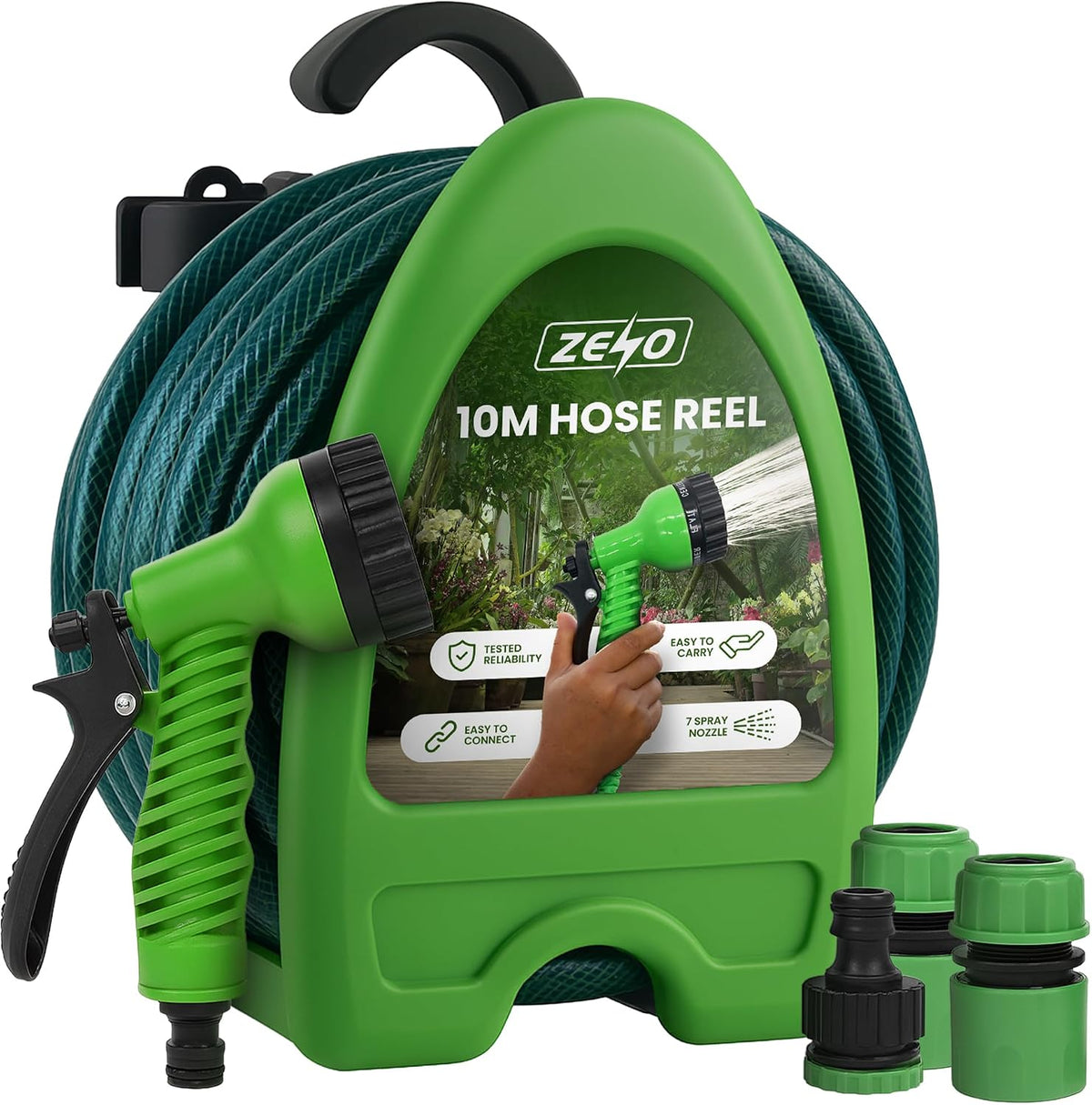 Zeno 10m Garden Hose Pipe Reel