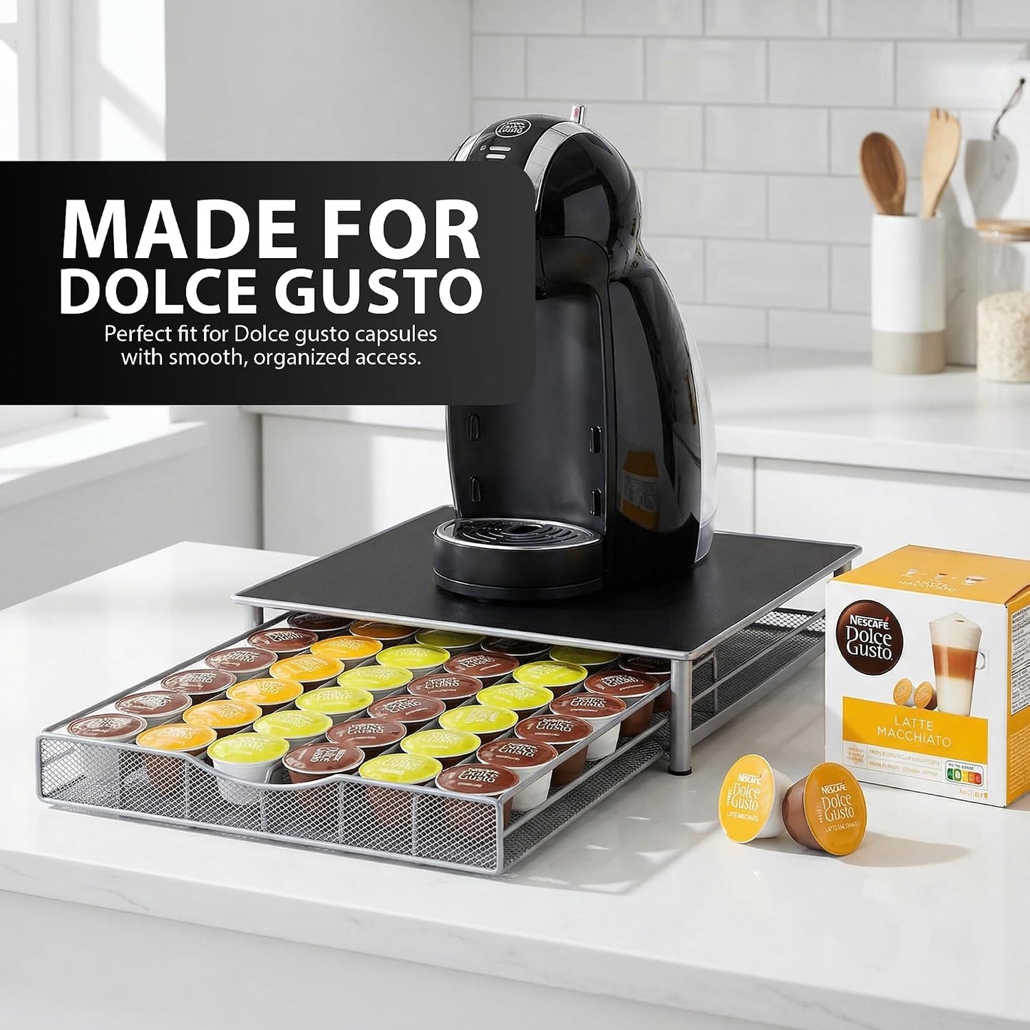 Zeno 36 Coffee Pods Holder Compatible with Dolce Gusto