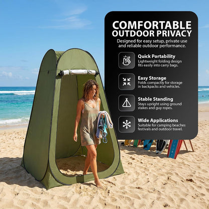 Zeno Green Pop Up Privacy Tent