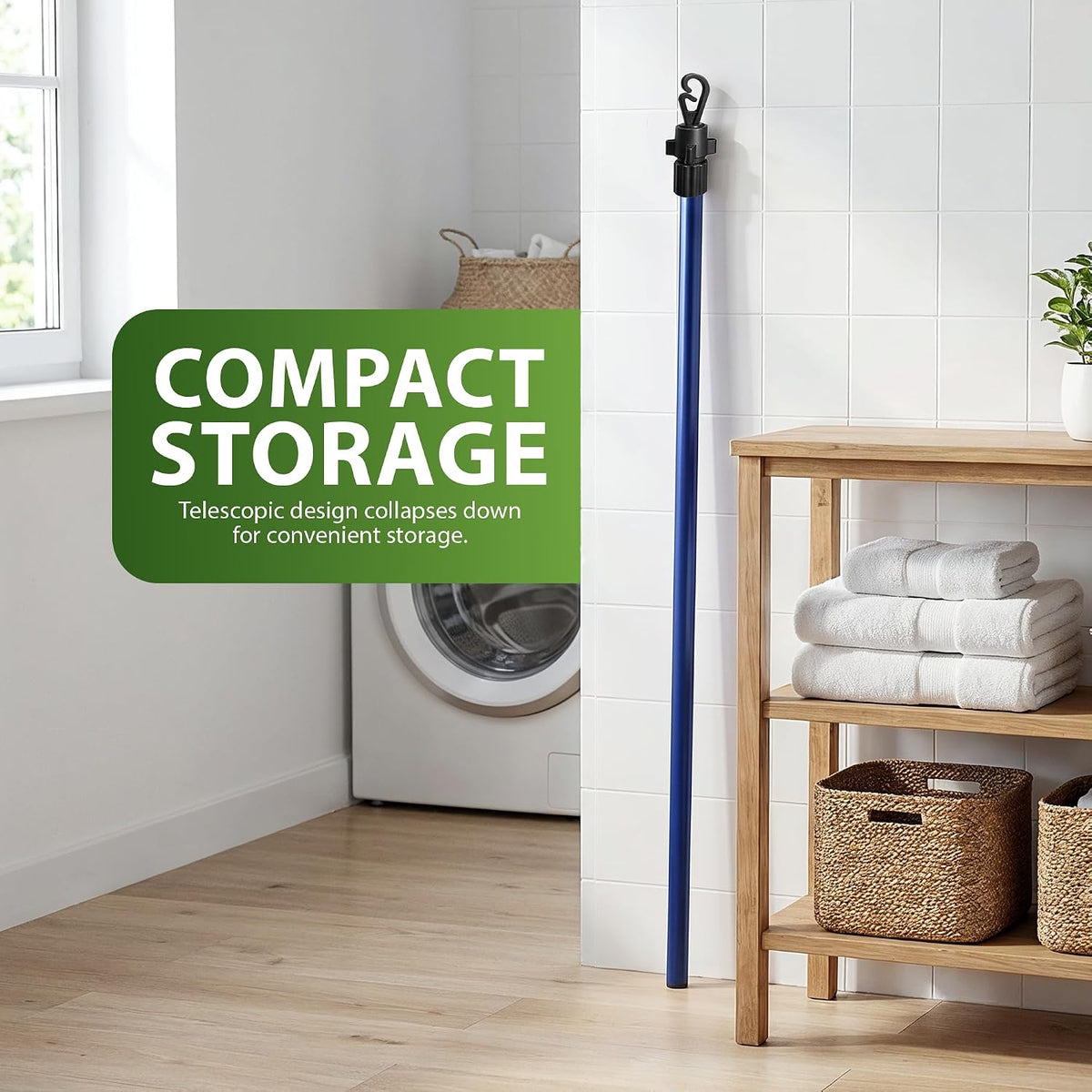 Zeno 2 Pack Blue Washing Line Prop Pole