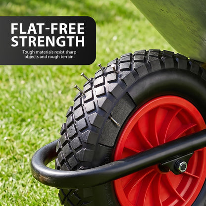 Zeno 14" Red Wheelbarrow Wheel