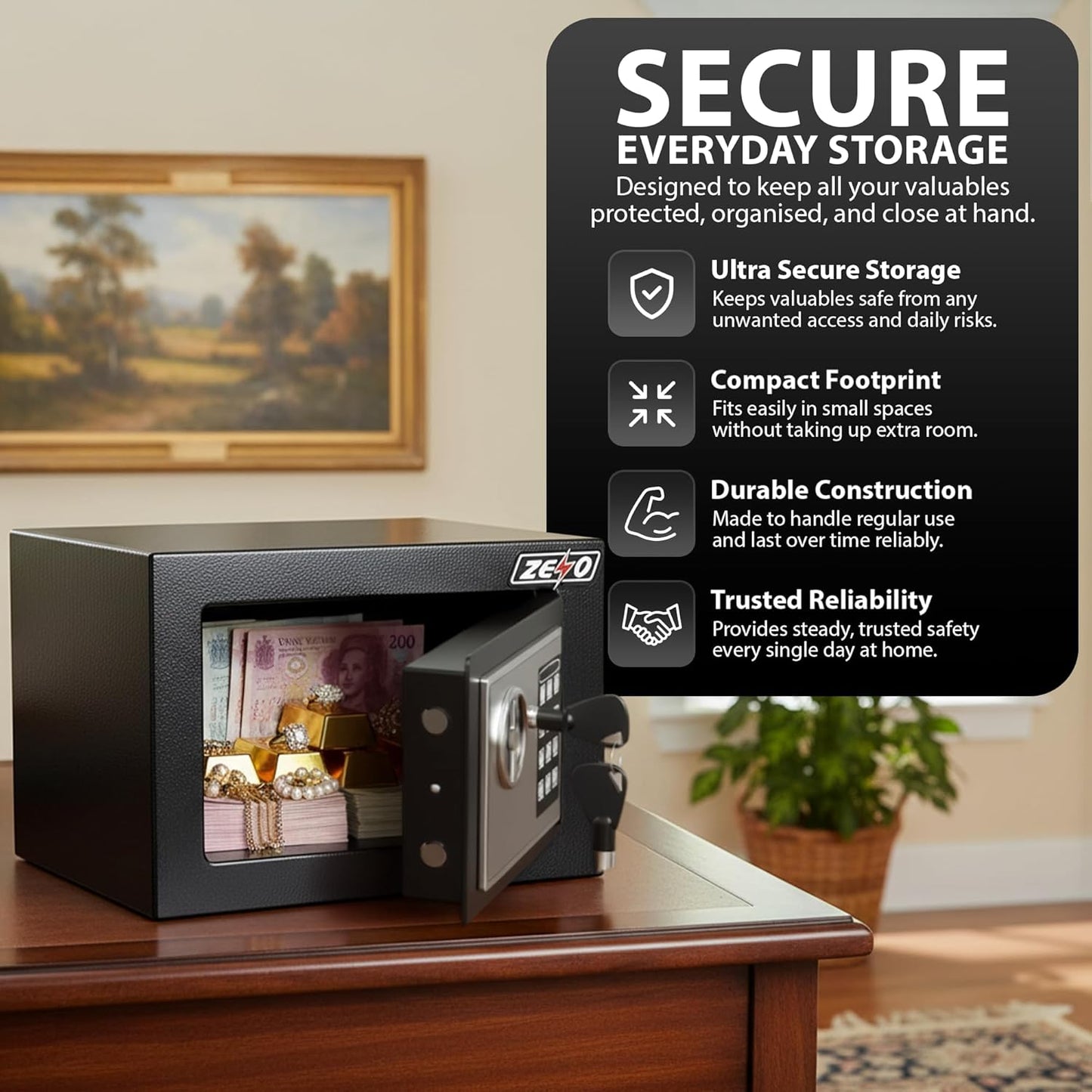 Zeno Compact Digital Safe Box