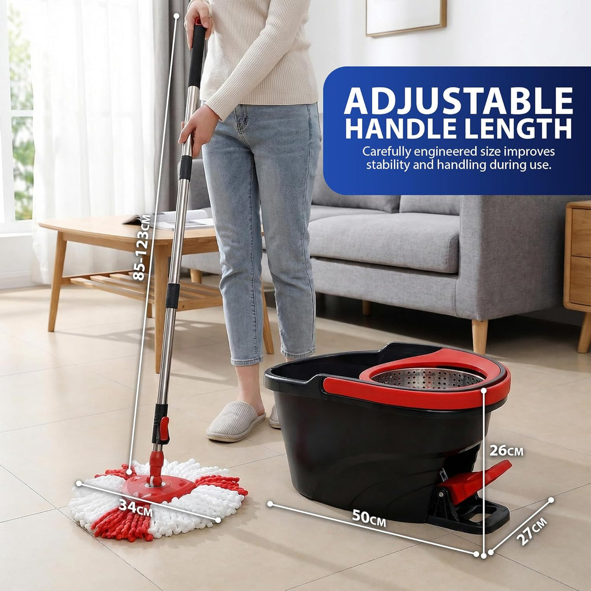 Zeno Pedal Spin Mop & Bucket Set