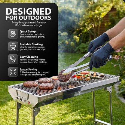 Zeno Silver Portable BBQ Grill