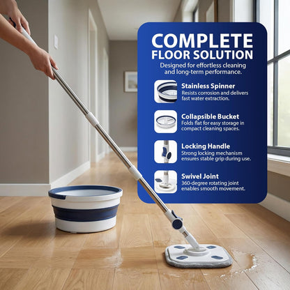 Zeno Mop and Collapsible Bucket Set