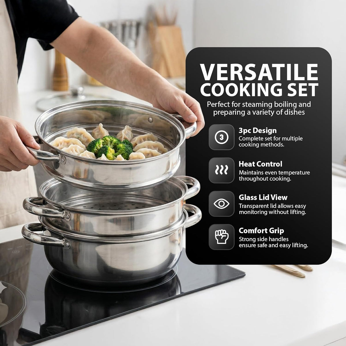 Zeno 28cm Steamer Pot