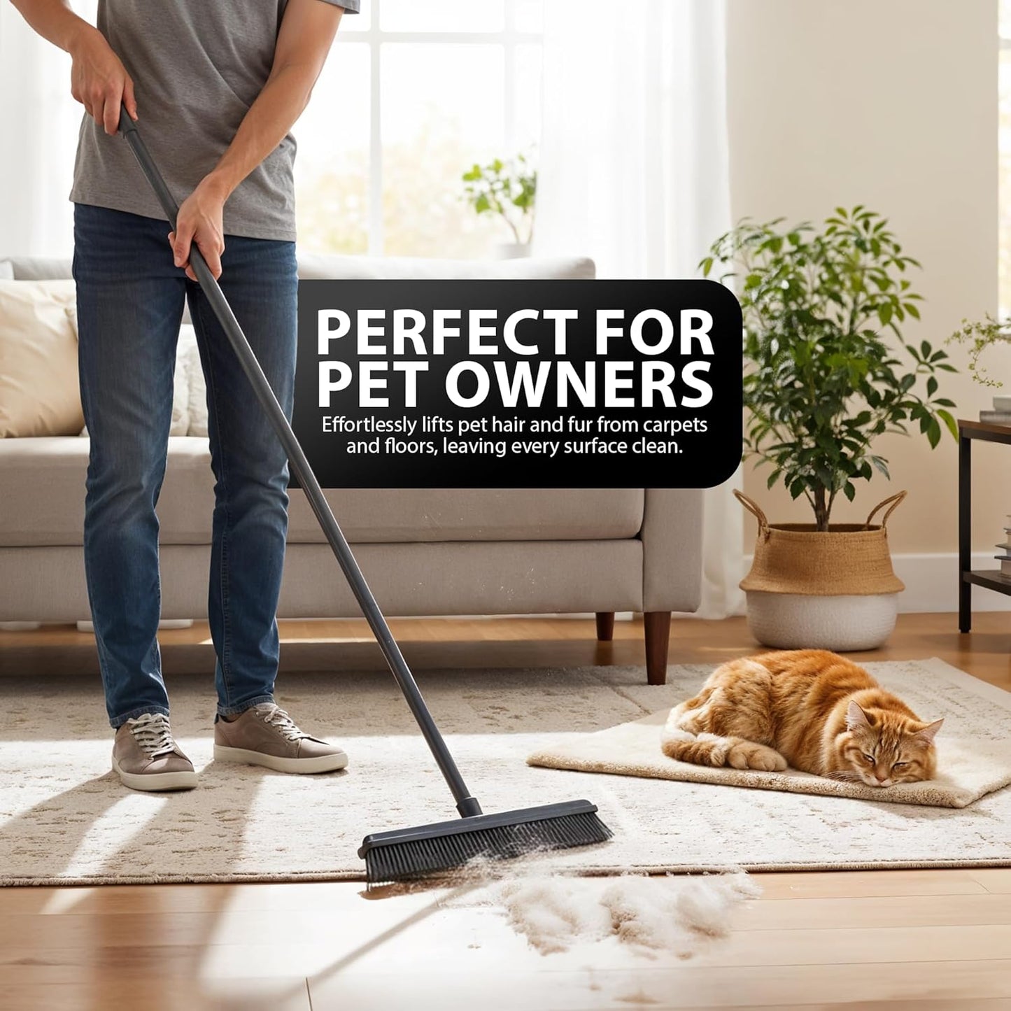 Zeno Rubber Broom Carpet Brush