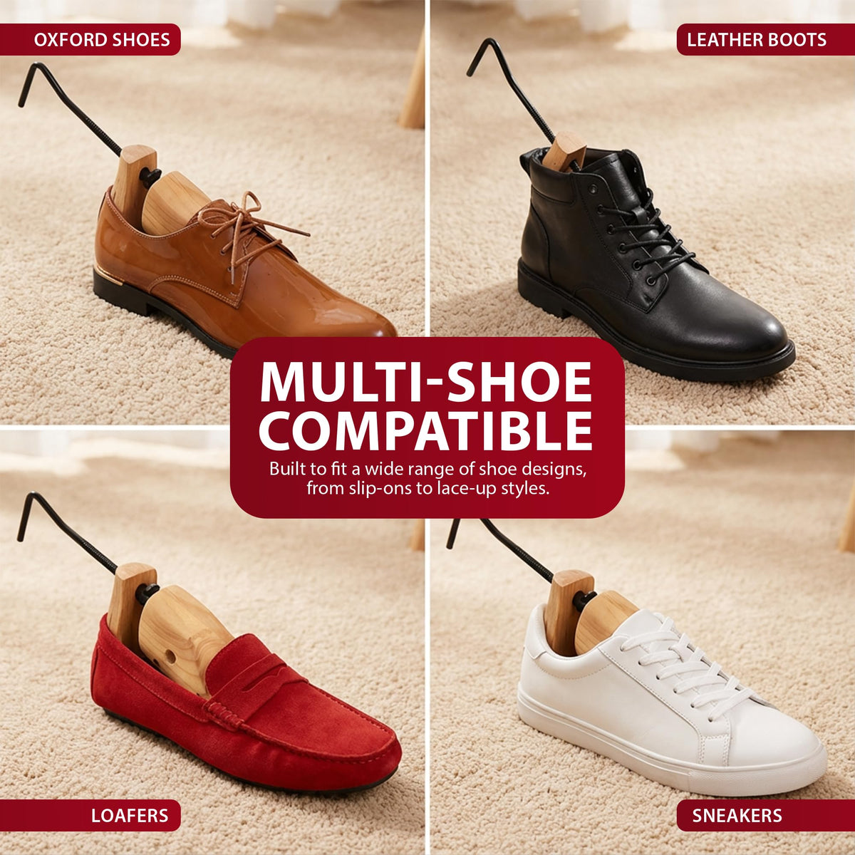 Zeno Wooden Shoe Stretchers for Men
