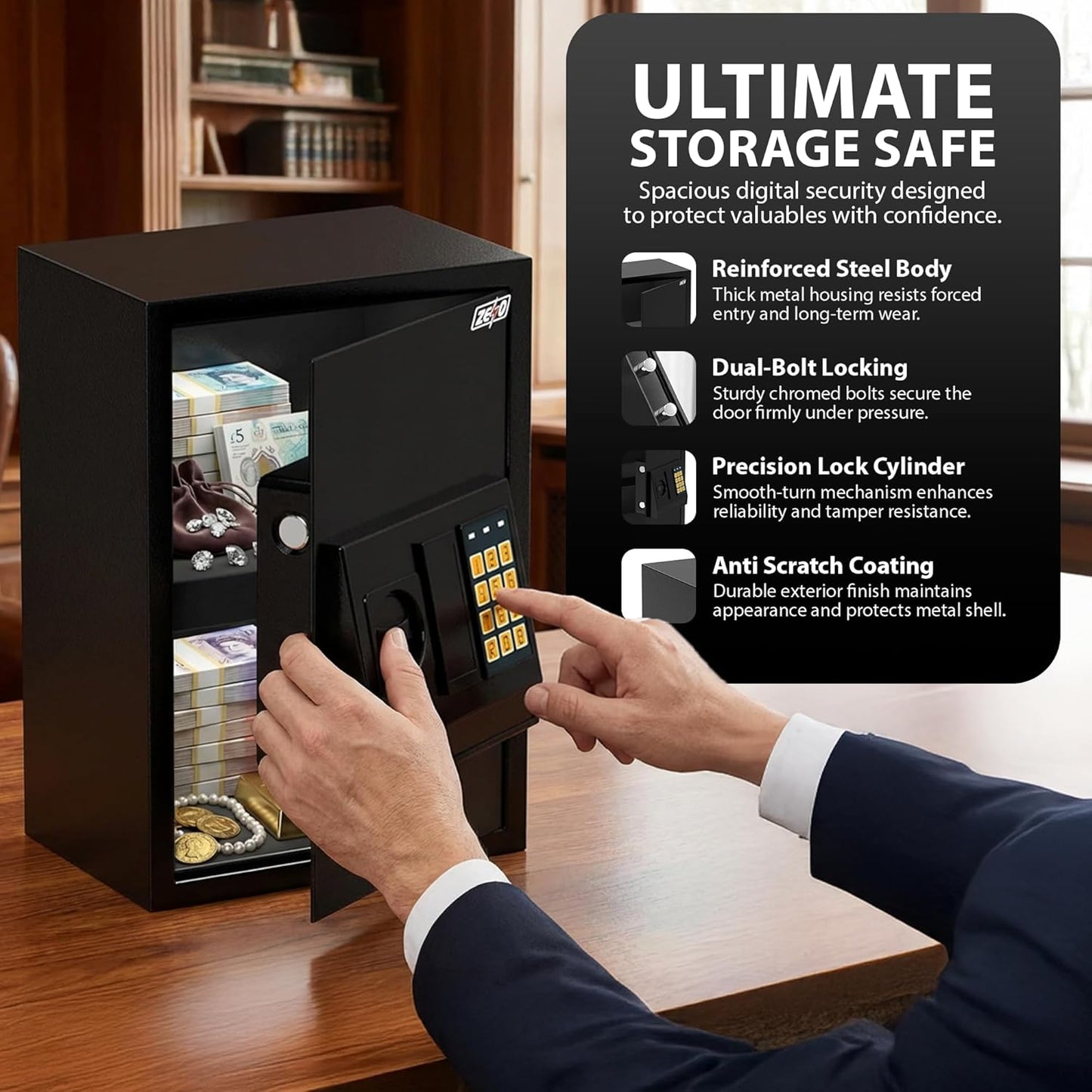 Zeno Large Digital Safe Box