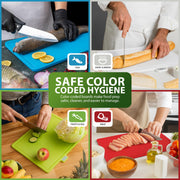 Zeno Set of 4 Coloured Chopping Board