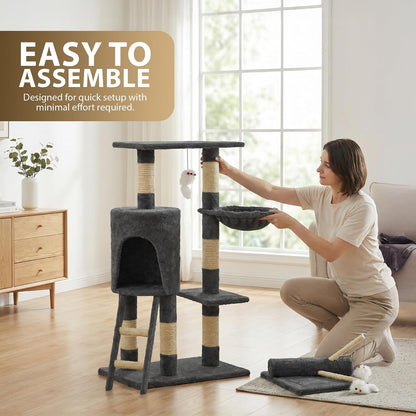 Rex & Roxy 145cm Grey Cat Tree
