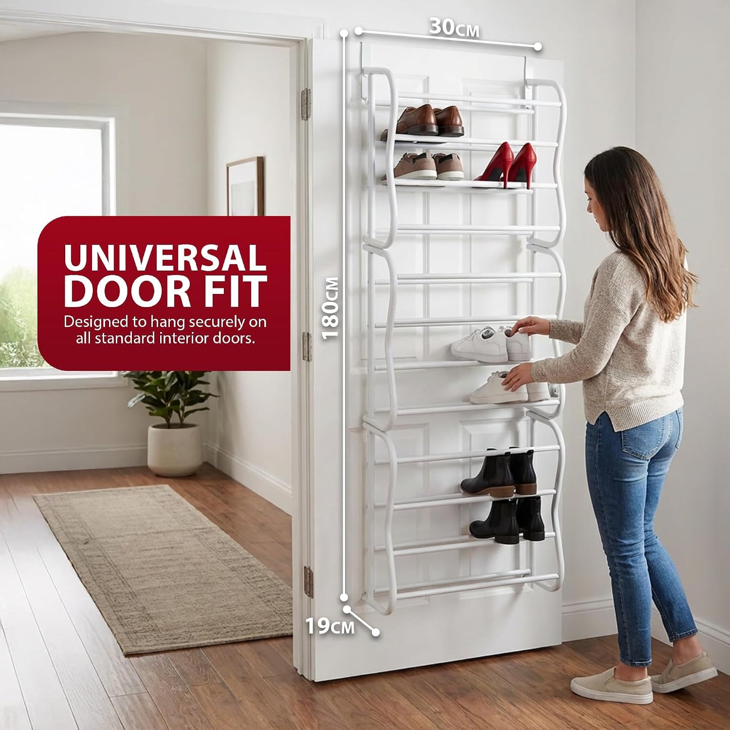 Zeno Over Door Hanging Shoe Storage