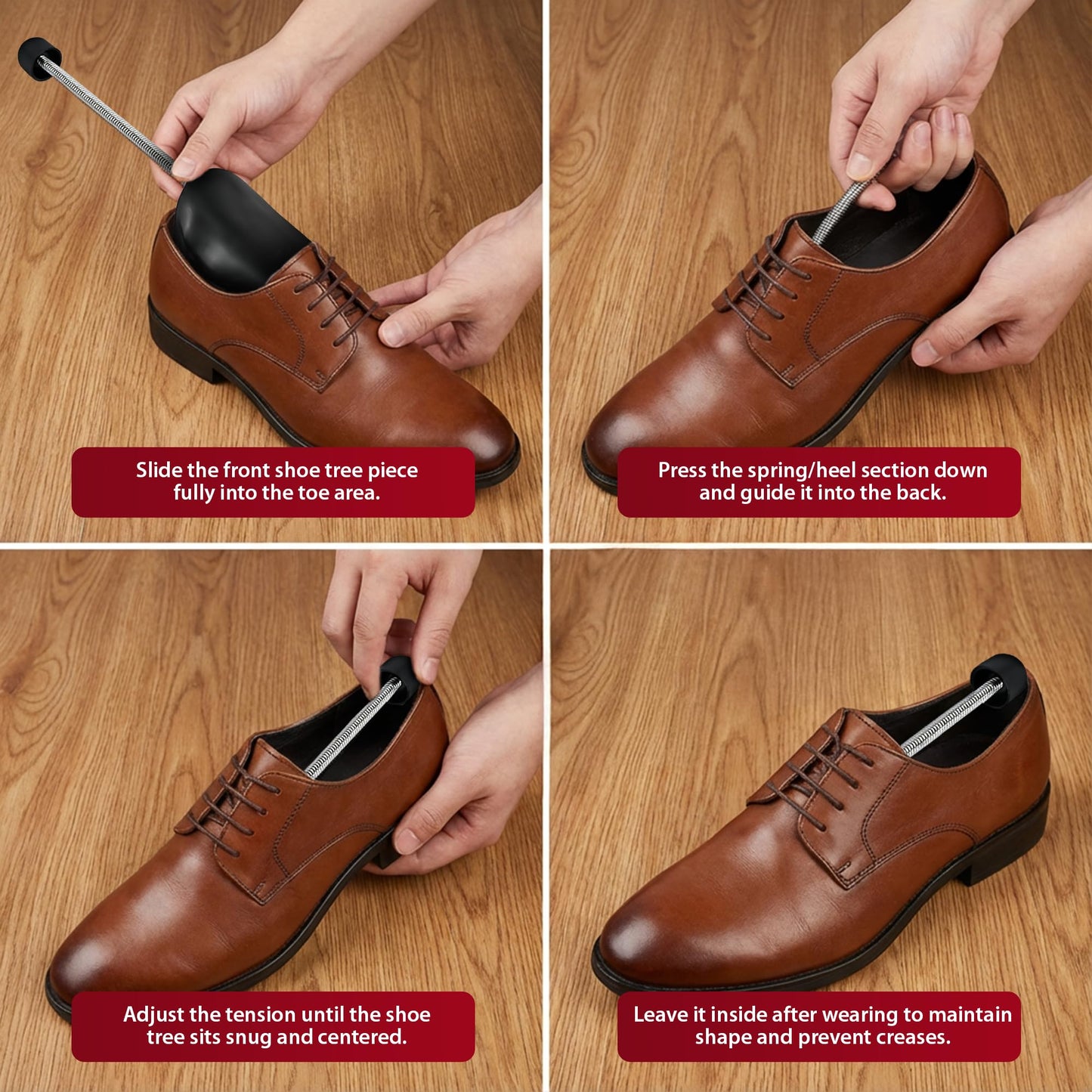 Zeno 10 Pairs Black Plastic Shoe Stretchers