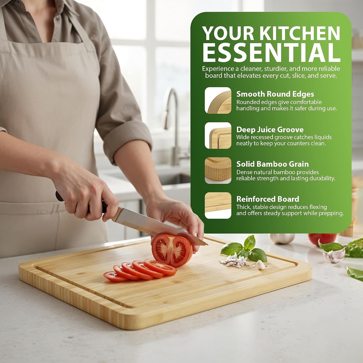 Zeno Large Wooden Chopping Board