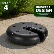 Zeno 4 Pack Black Round Gazebo Weights