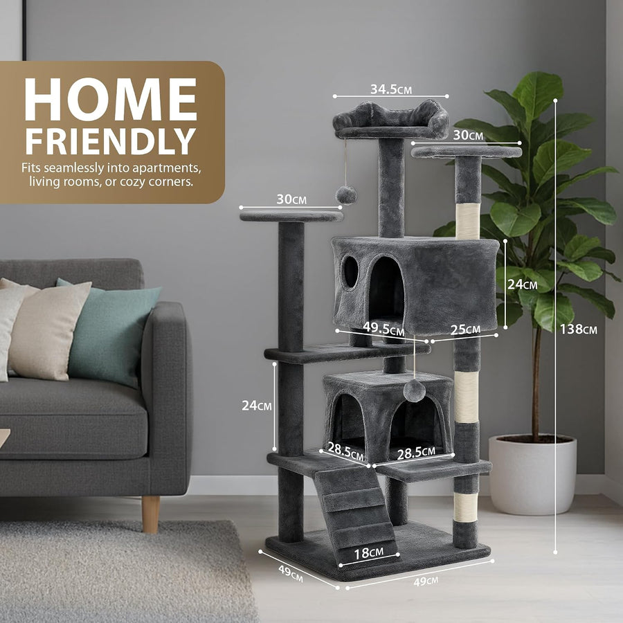Rex & Roxy 138cm Cat Tree