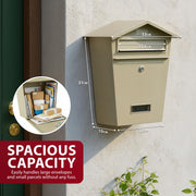 Zeno Beige Classic Post Box