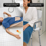 Zeno White Shower Chair
