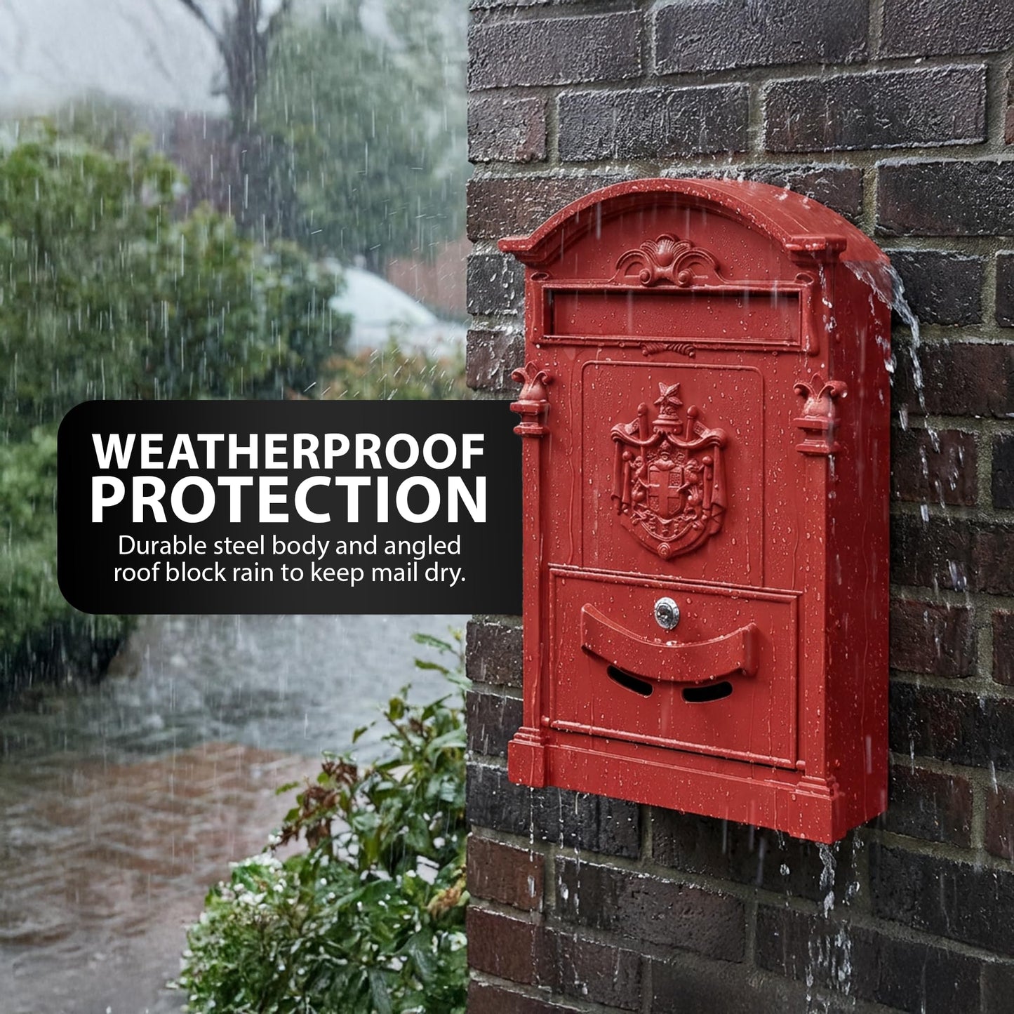 Zeno Red Vintage Post Box