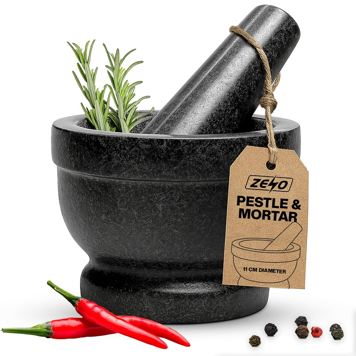 Zeno 11cm Pestle and Mortar Set