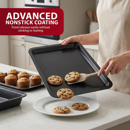 Zeno 3 Piece Non-Stick Baking Tray Set